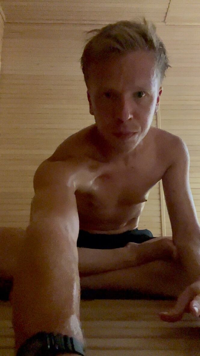 In the sauna